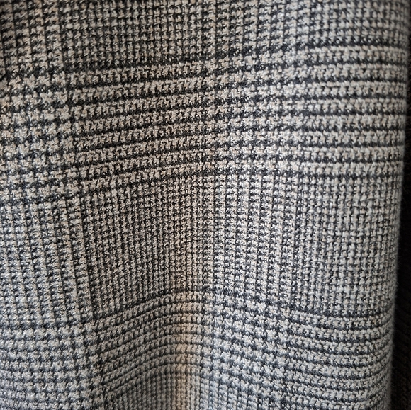 H&M Women's Gray Check/Glen Plaid Double-breasted Blazer (Size M) - Picture 8 of 11